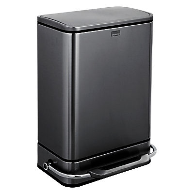 simplehuman Rectangular Steel Bar Pedal Bin, 38L